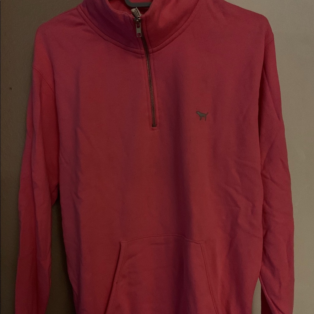 Pink quarter zip
